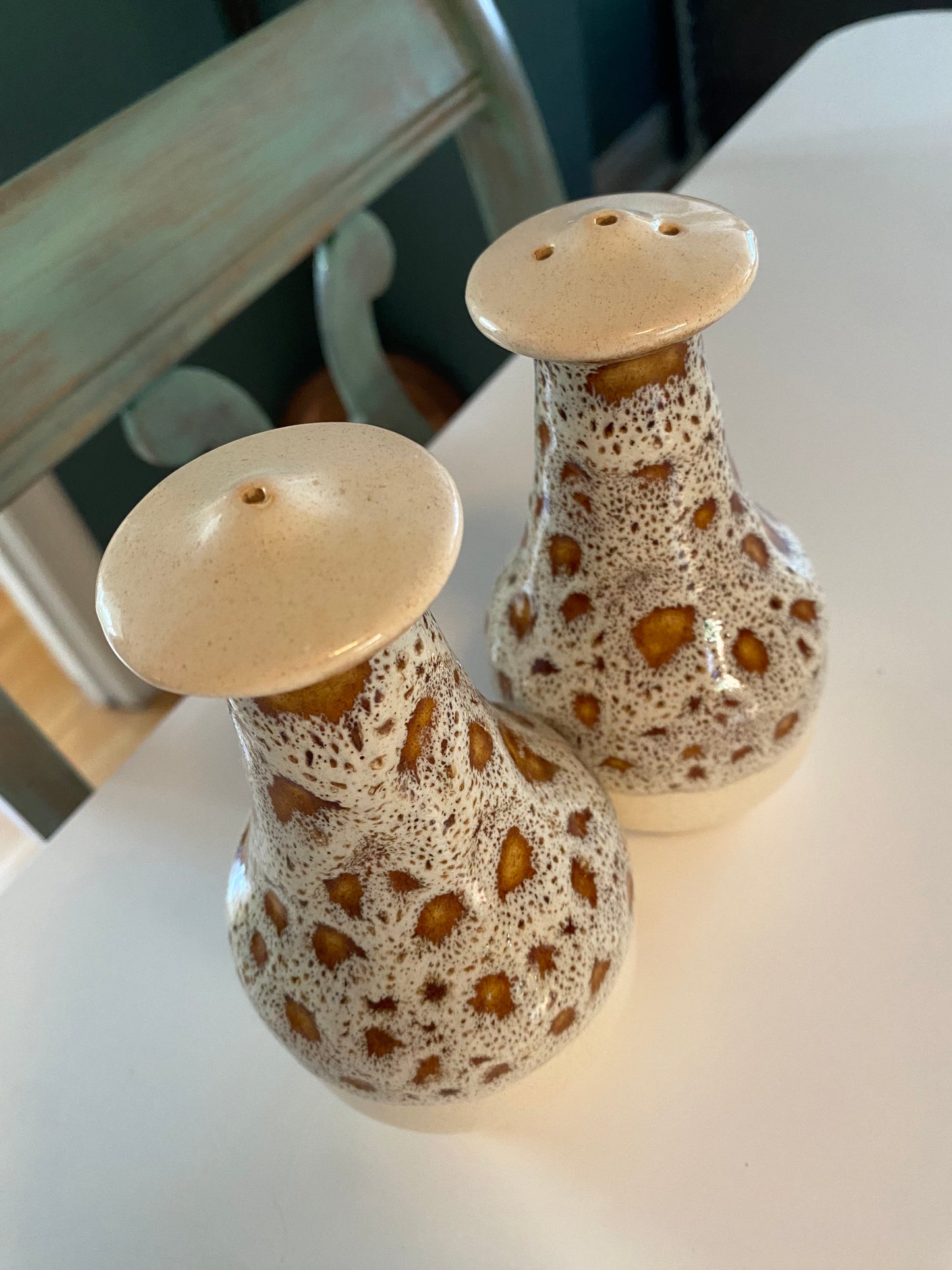 Vintage Ceramic Salt & Pepper Shakers (Fosters Pottery)