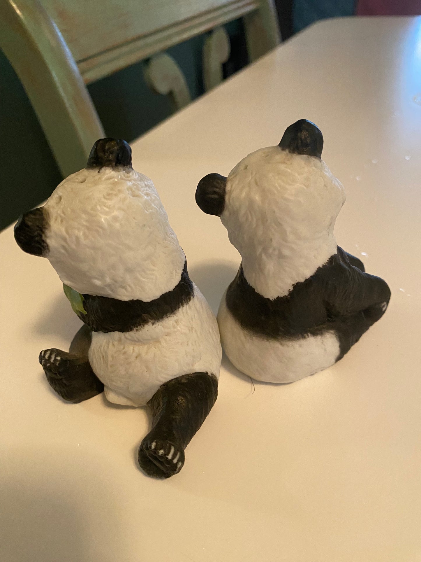 Vintage 1987 Franklin Mint Panda Bear Salt & Pepper Shakers