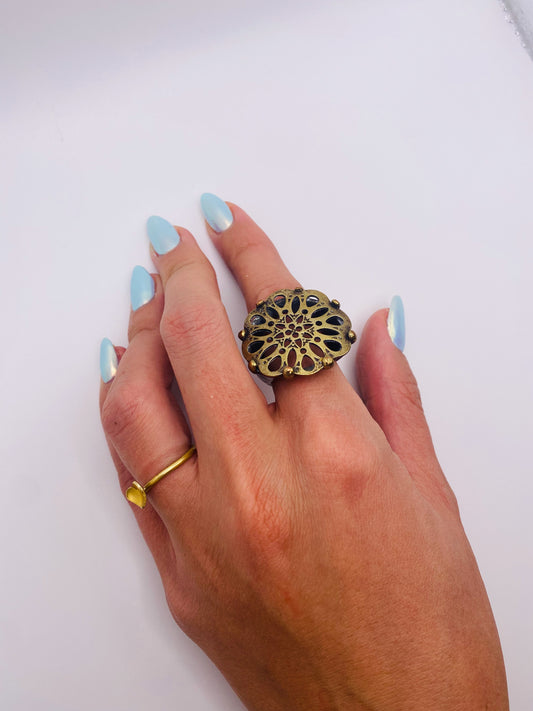 Vintage Ornate Cocktail Ring